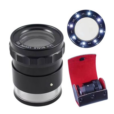 LUPA CON ESCALA LED CON 1 GRAFICO DE ESCALA 10X