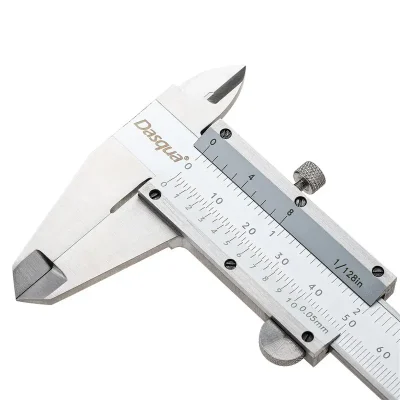 Calibrador vernier DASQUA de acero inoxidable de 6 pulgadas/150 mm