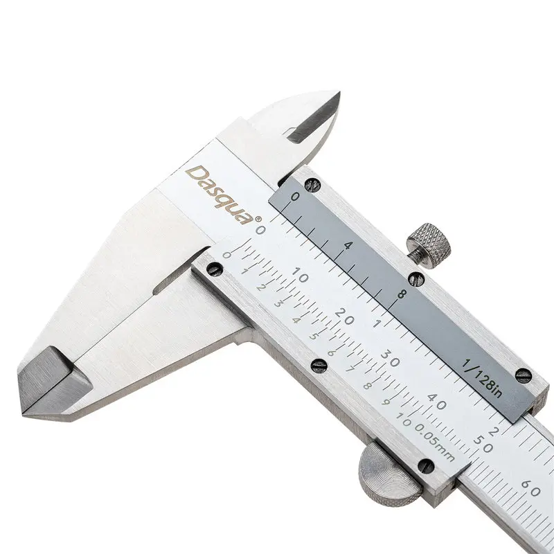 Calibrador vernier DASQUA de acero inoxidable de 6 pulgadas/150 mm