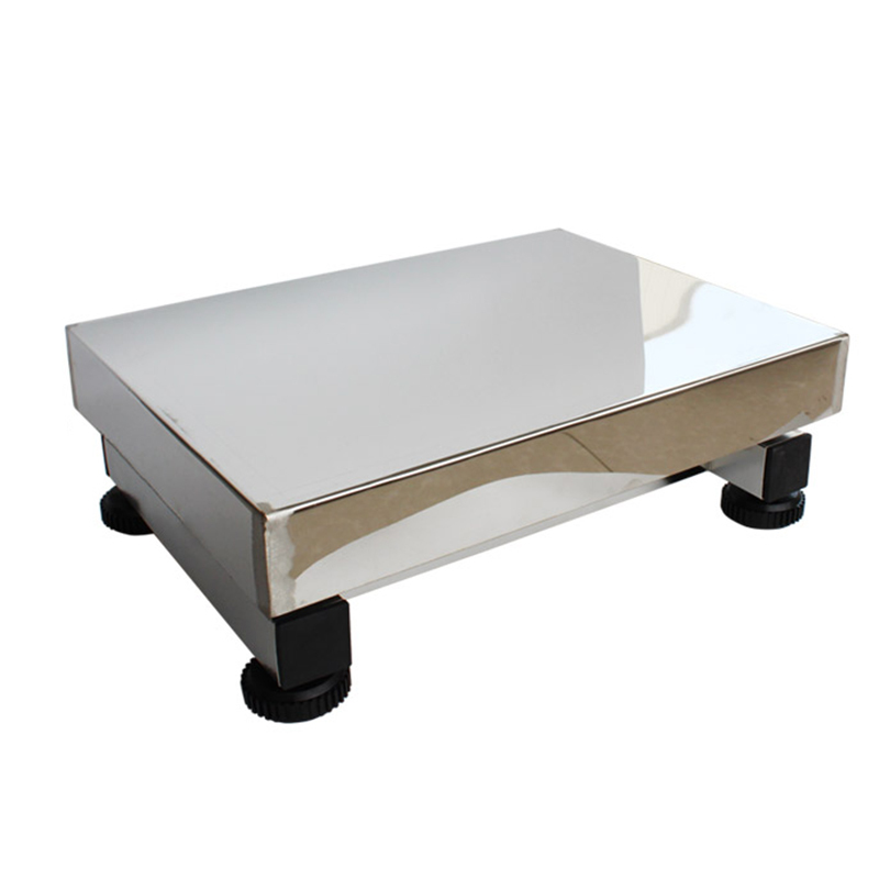 Plataforma de pesaje de alta precisión con sensor de medición de fuerza y báscula de sobremesa industrial de acero inoxidable para envasado cuantitativo.
