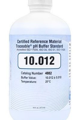 Estándar de tampón de pH 4882 trazable, pH 10,012, azul